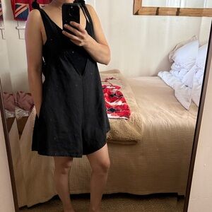 ljcdesigns Black V-Neck bathing cover-up